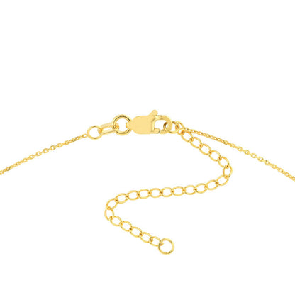 0.14 TCW Round Cut Drop Bar Style Moissanite Necklace 4
