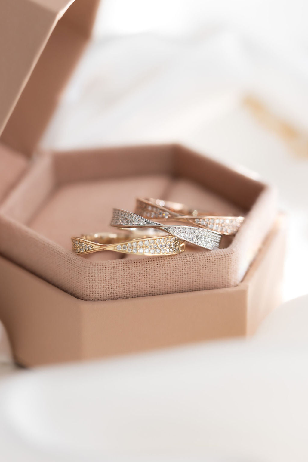 0.25 TCW Round Shaped Half Eternity Lab Grown Diamond Wedding Band