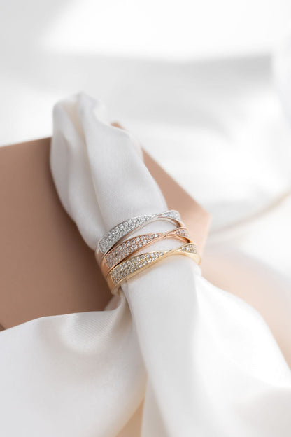 0.25 TCW Round Shaped Half Eternity Lab Grown Diamond Wedding Band