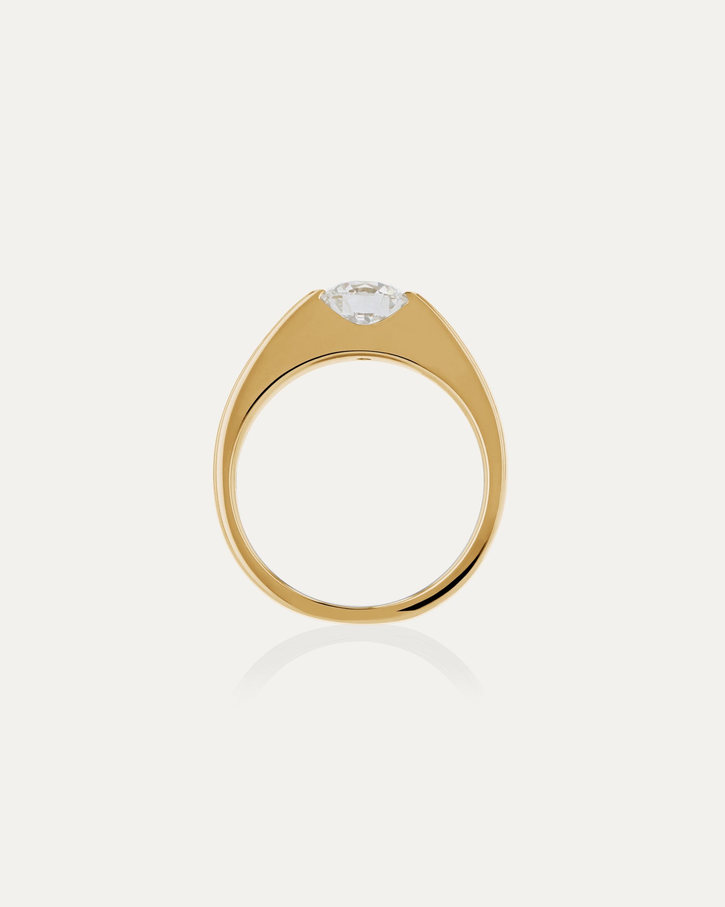 Marquise Shaped Three Stone Lab Grown Diamond Engagement Ring