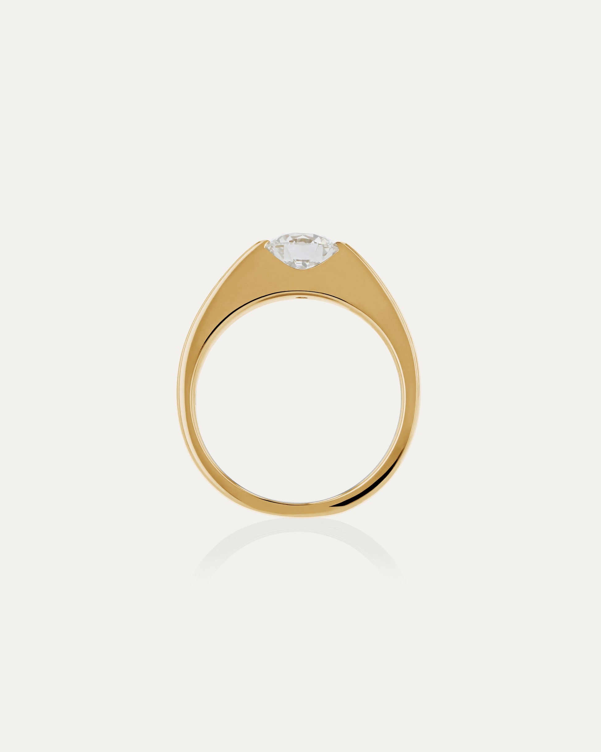 Marquise Shaped Three Stone Lab Grown Diamond Engagement Ring