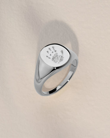 Fingerprint/ Paw Print / Foot Print Of Baby Wedding Band