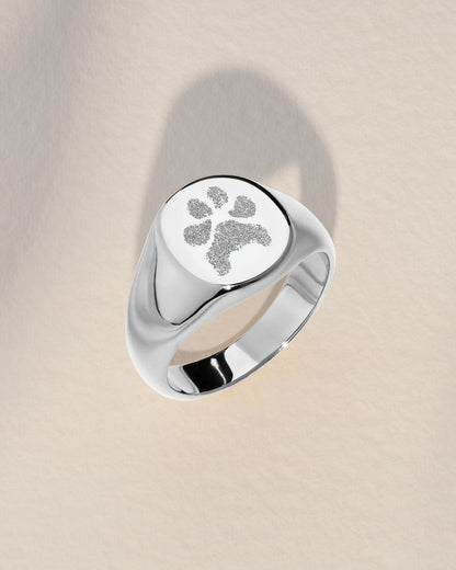 Fingerprint/ Paw Print / Foot Print Of Baby Wedding Band