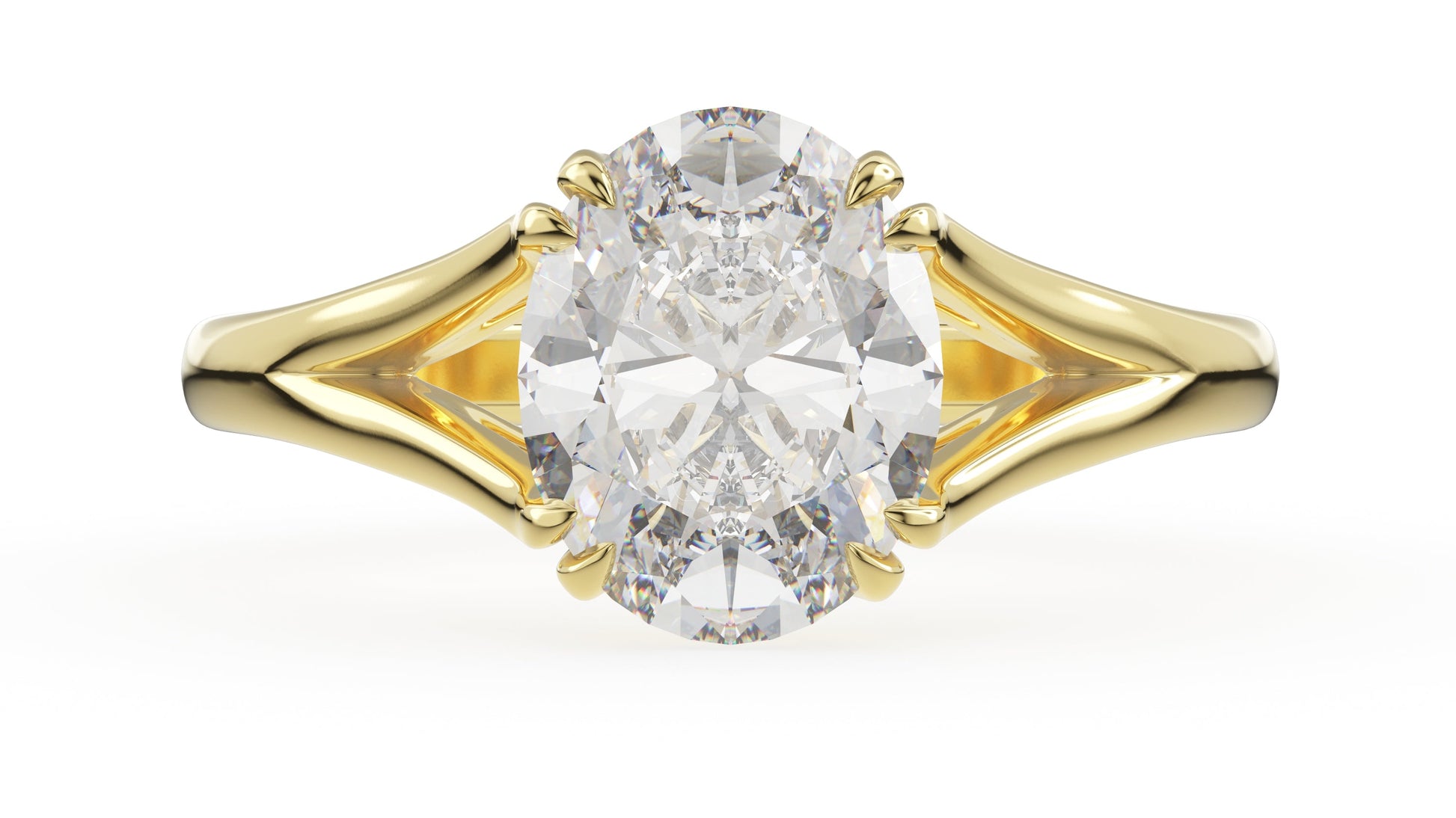 Marquise Shaped Three Stone Lab Grown Diamond Engagement Ring