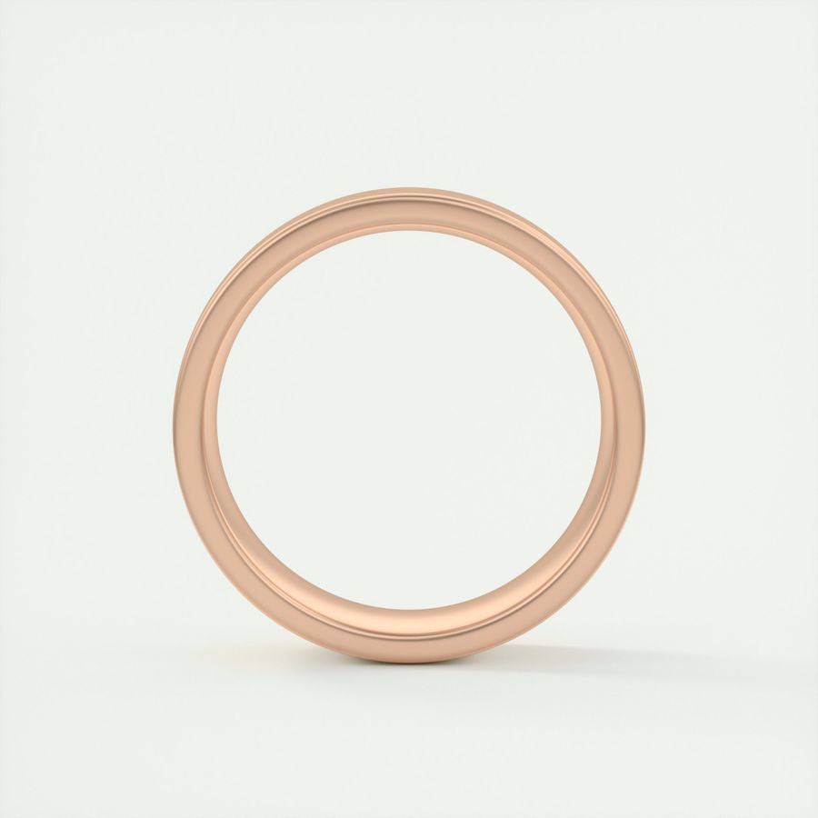 Satin-Finish Rose Gold Regular Men's Band 5