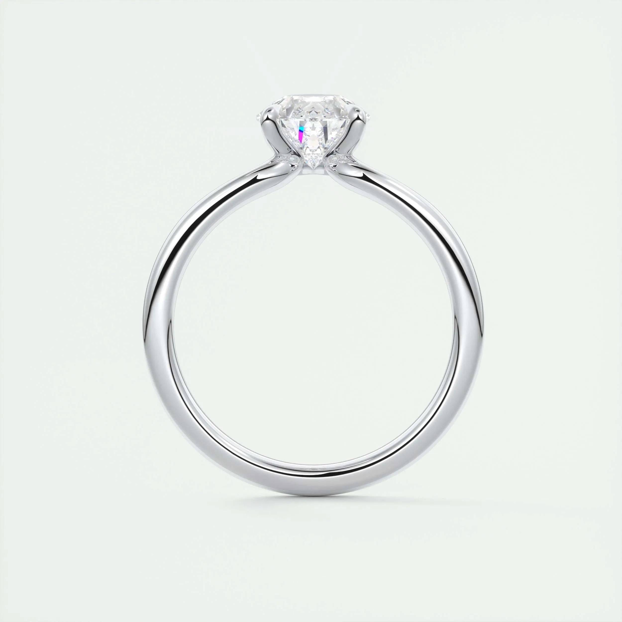 1.93 CT Pear Cut Solitaire Moissanite Engagement Ring 7