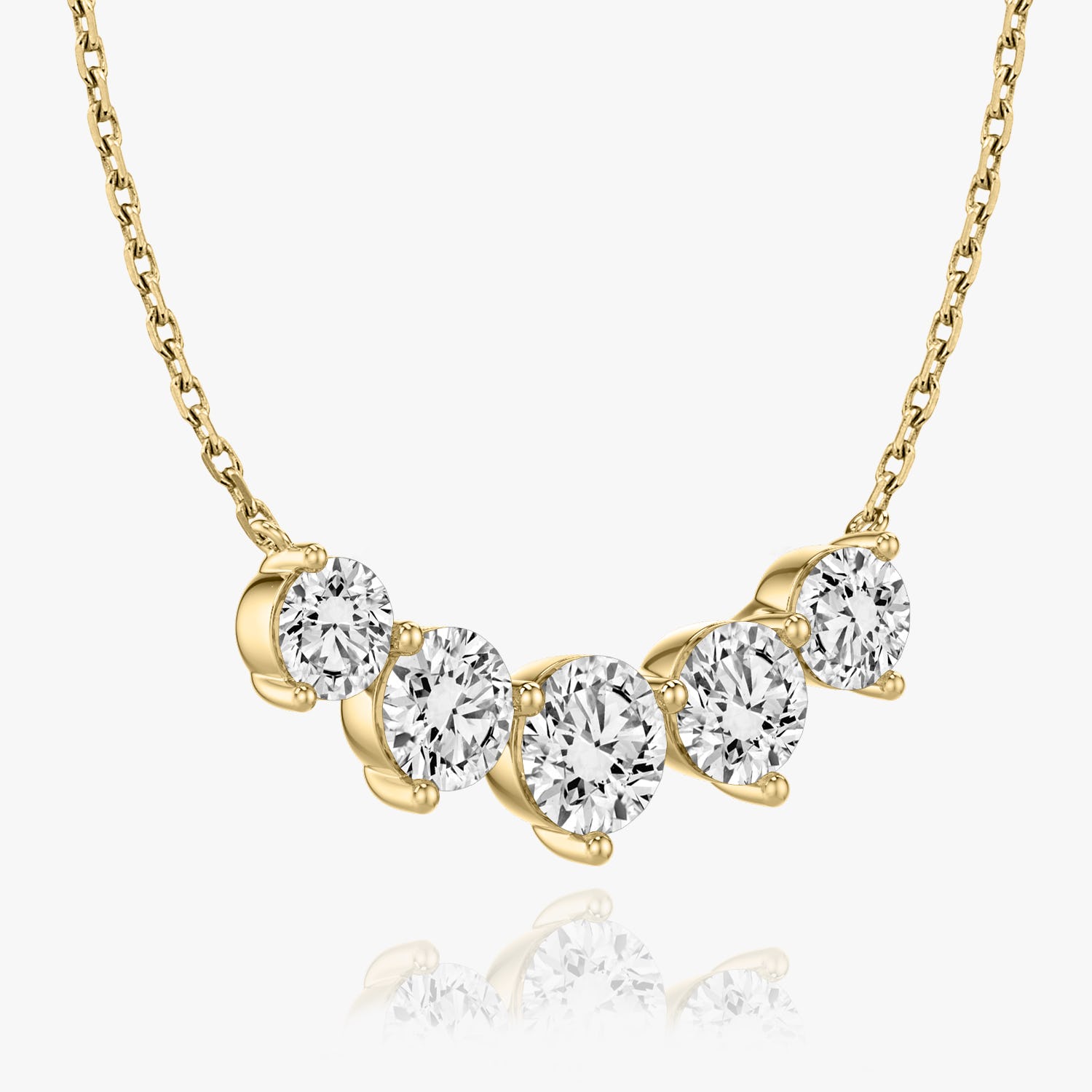 3.50 TC Round CVD F/VS Diamond Necklace 6