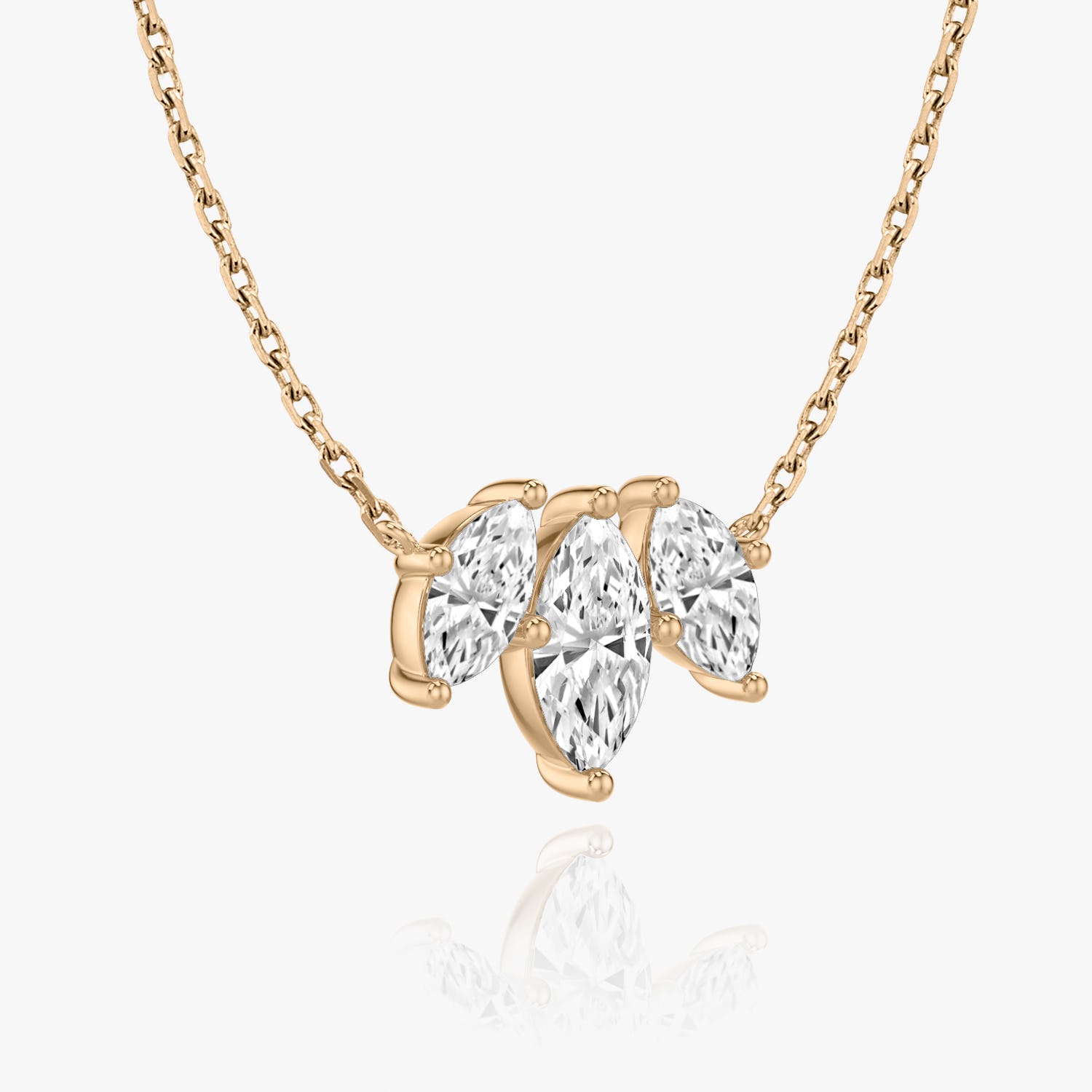 2.0 TC Marquise CVD F/VS Diamond Necklace 8