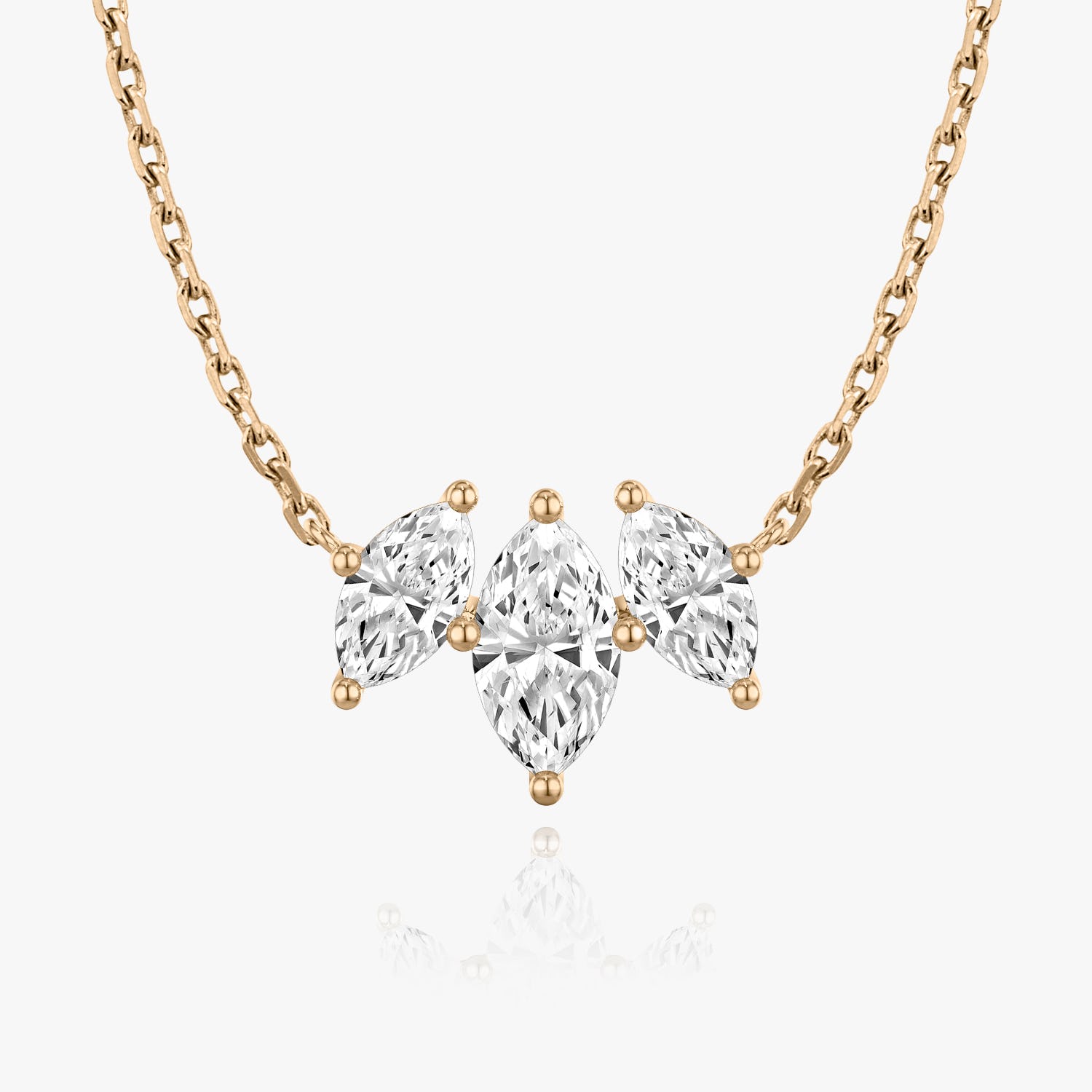 2.0 TC Marquise CVD F/VS Diamond Necklace 7