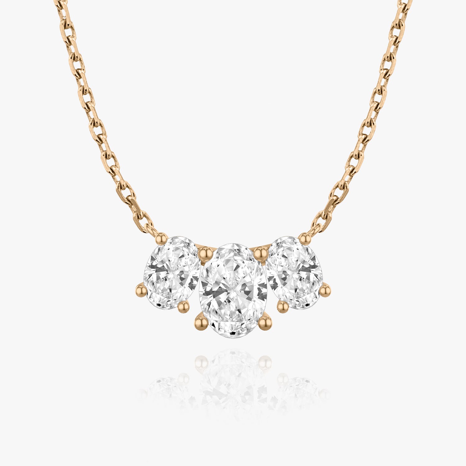 2.0 TC Oval CVD F/VS Diamond Necklace 7