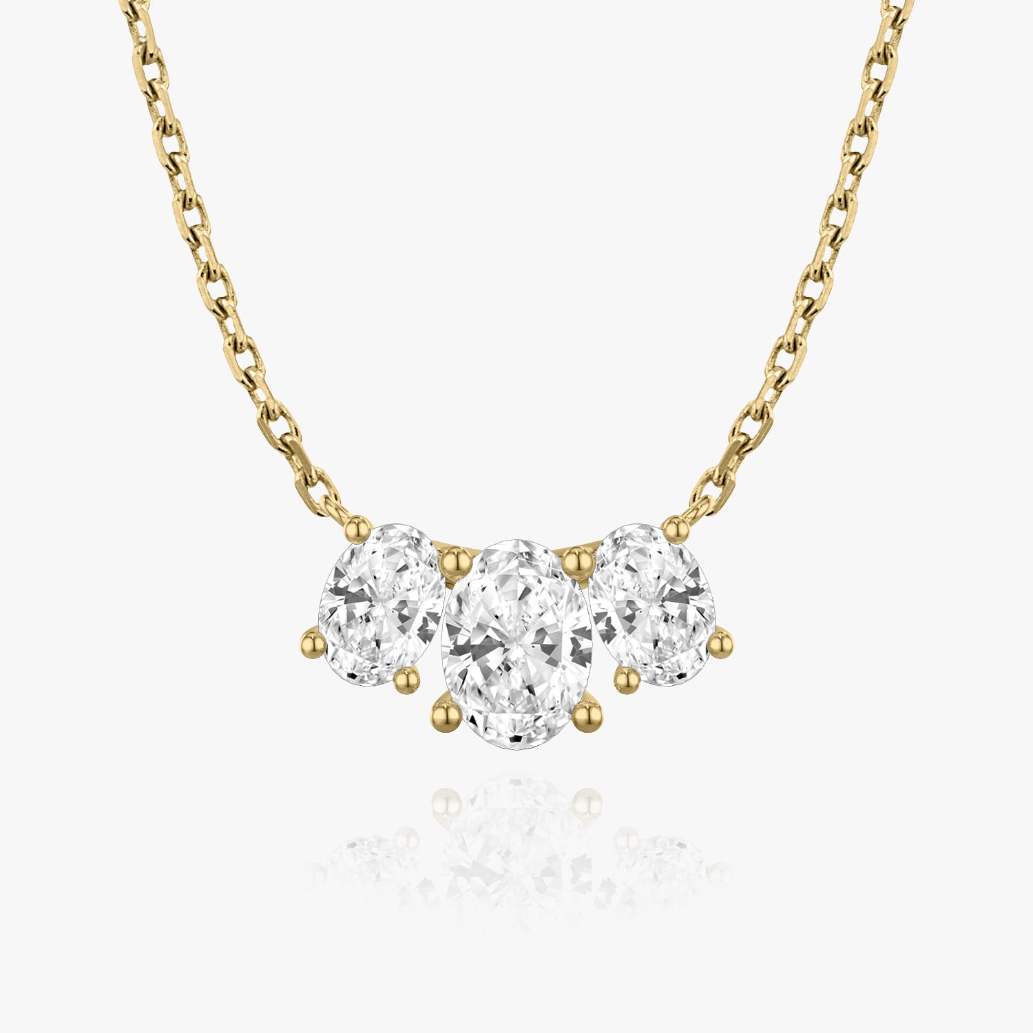 2.0 TC Oval CVD F/VS Diamond Necklace 4