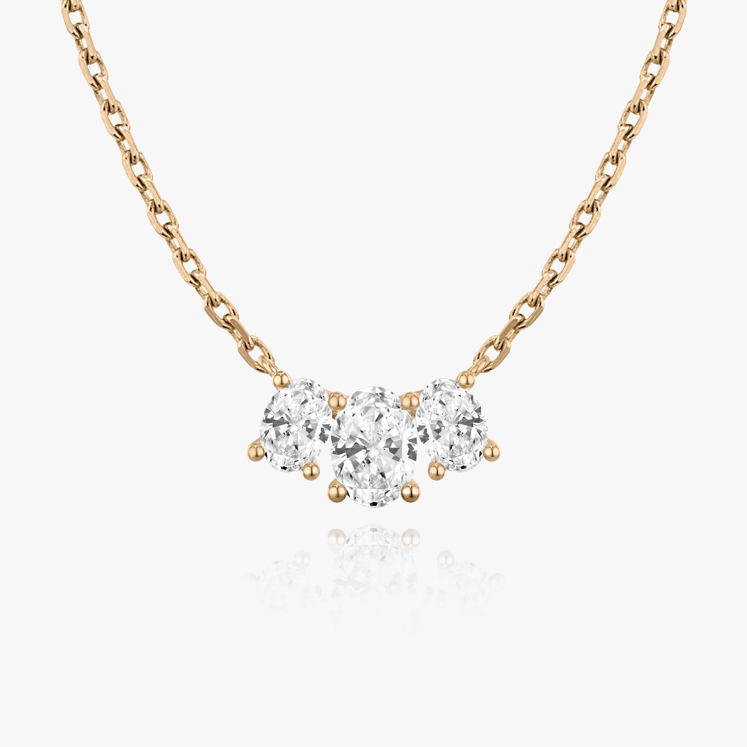 1.0 TCW Oval CVD F/VS Diamond Necklace 8