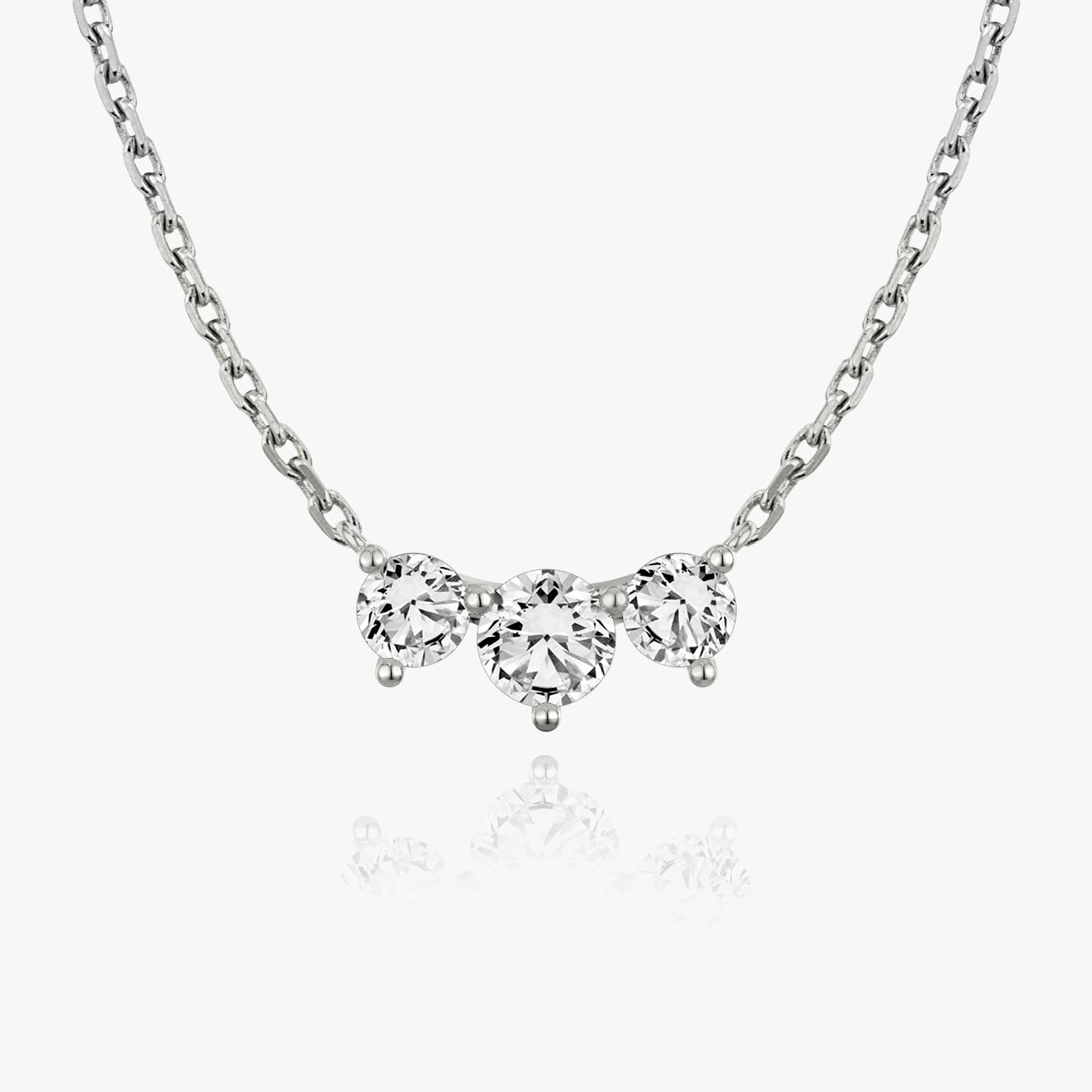 1.0 TCW Round CVD F/VS Diamond Necklace 1