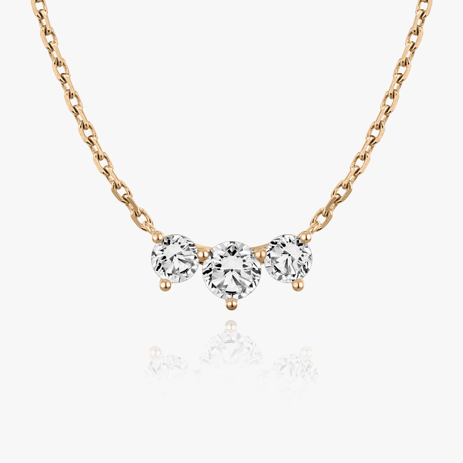 1.0 TCW Round CVD F/VS Diamond Necklace 7