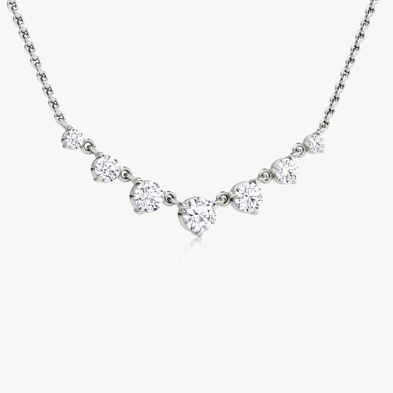 0.25 CT Round CVD F/VS Diamond Necklace 2