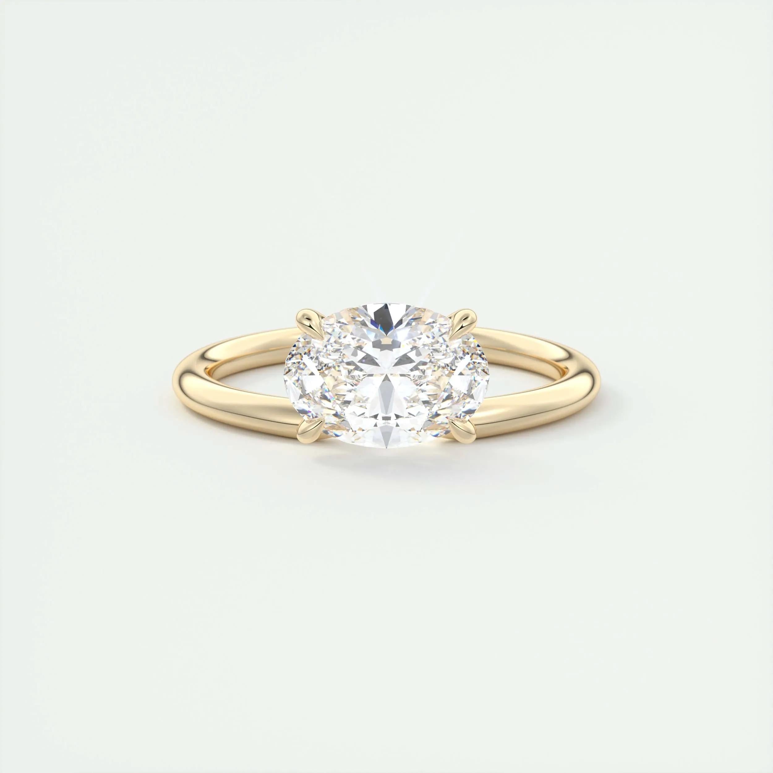 1.5 CT Oval Solitaire CVD F/VS1 Diamond Engagement Ring 8