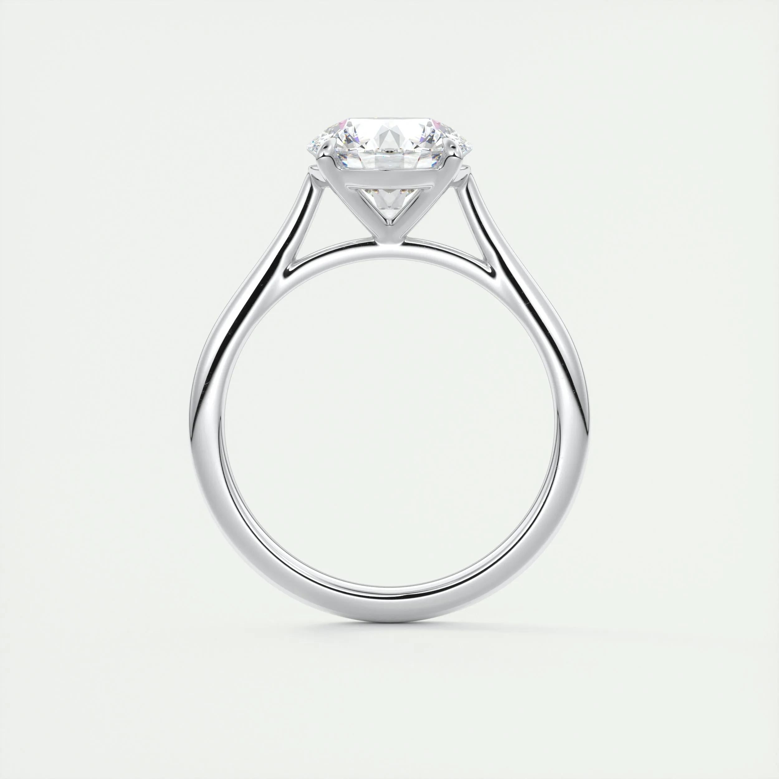 2.0 CT Round Cut Solitaire Moissanite Engagement Ring 7