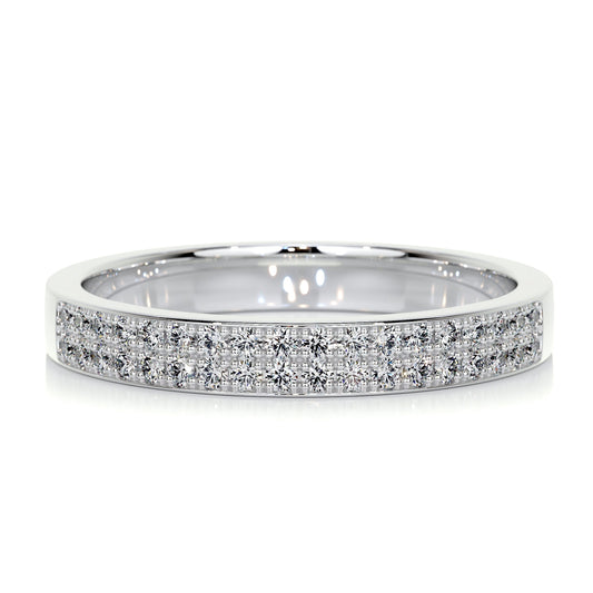 0.2 CT Round Half Eternity CVD EF/VVS Diamond Wedding Band 1