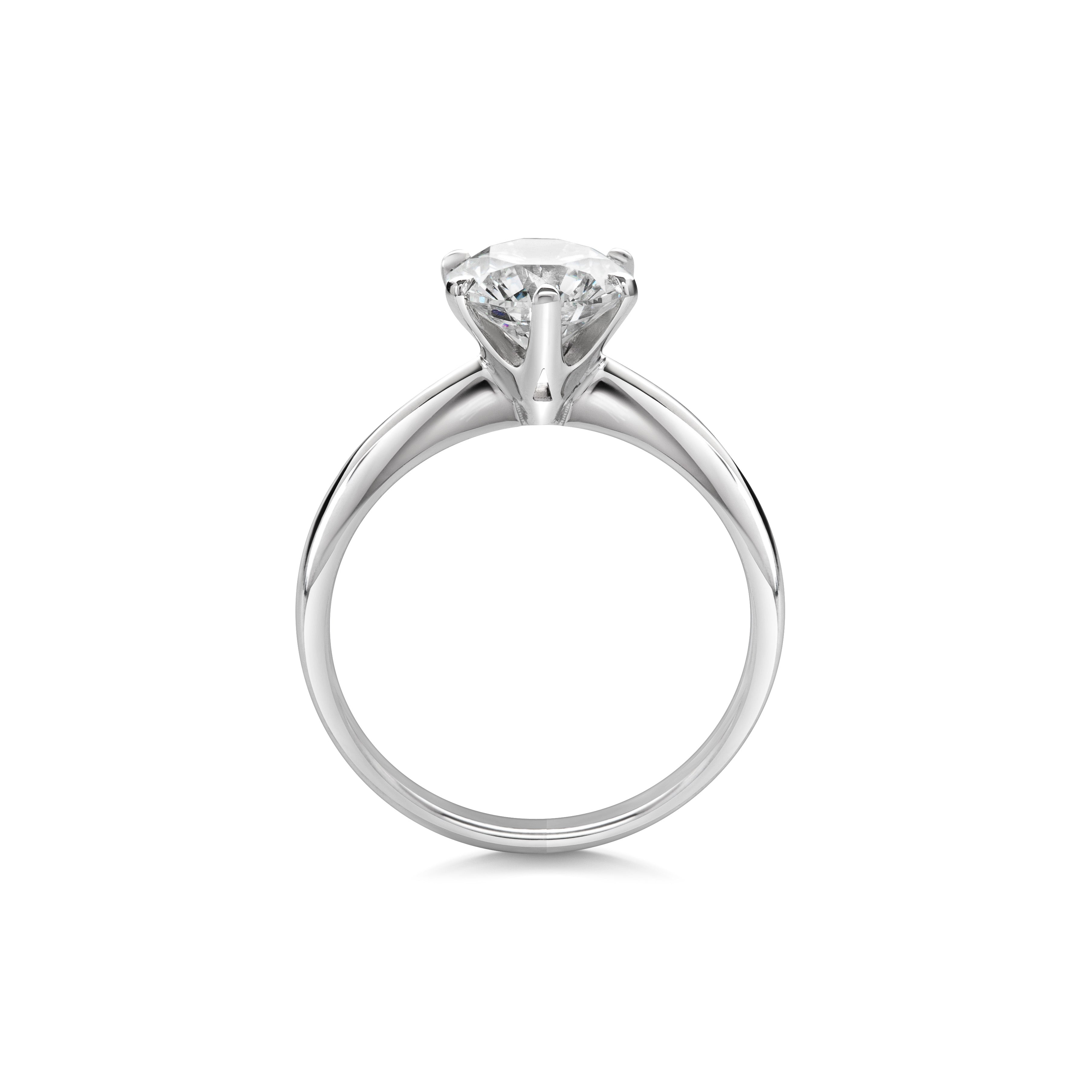 1.5 CT Round Solitaire CVD F/VS1 Diamond Engagement Ring 3