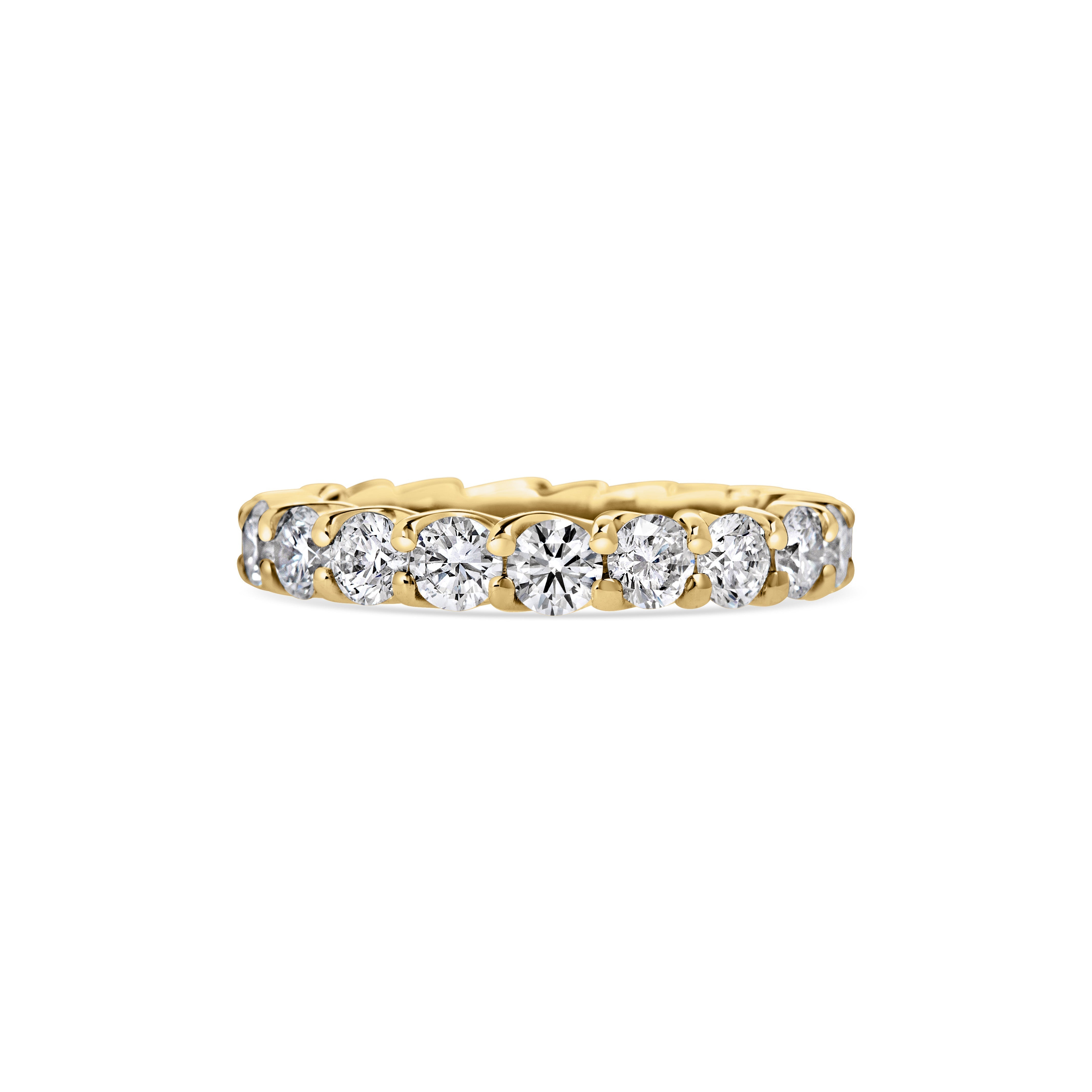 2.85 CT Round Full Eternity CVD EF/VVS Diamond Wedding Band 6