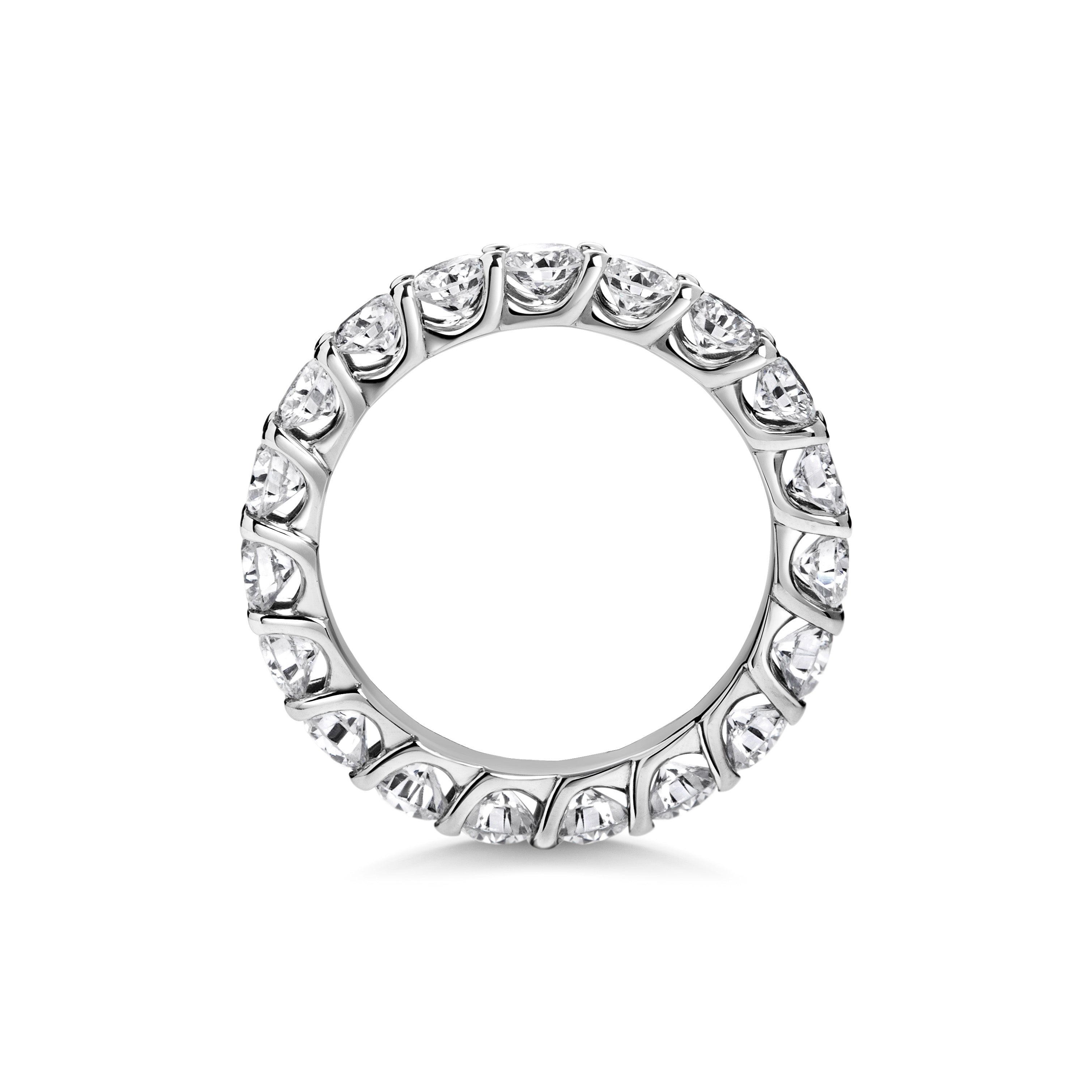 2.85 CT Round Full Eternity CVD EF/VVS Diamond Wedding Band 5