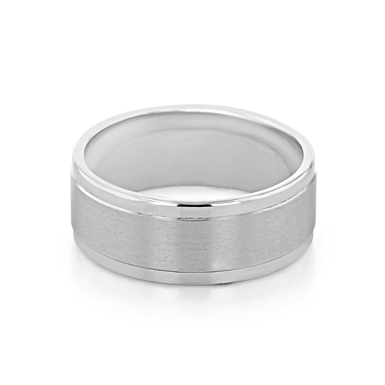 Brushed Finish Classic Wedding Band for Men 2