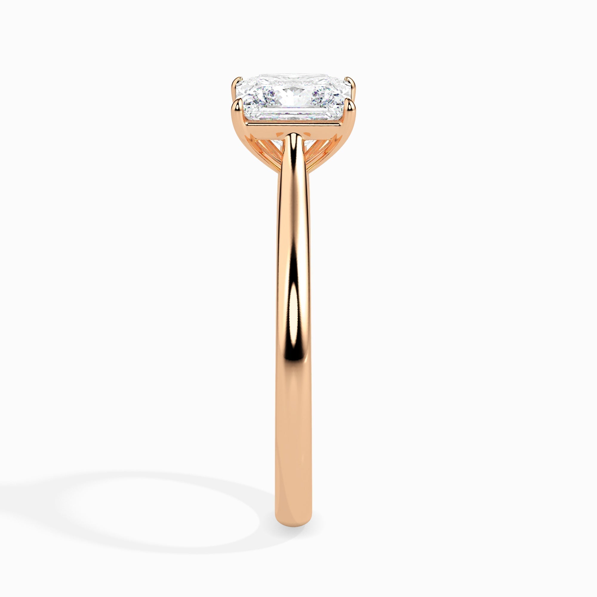 1 CT Princess Solitaire CVD F/VS Diamond Engagement Ring 6