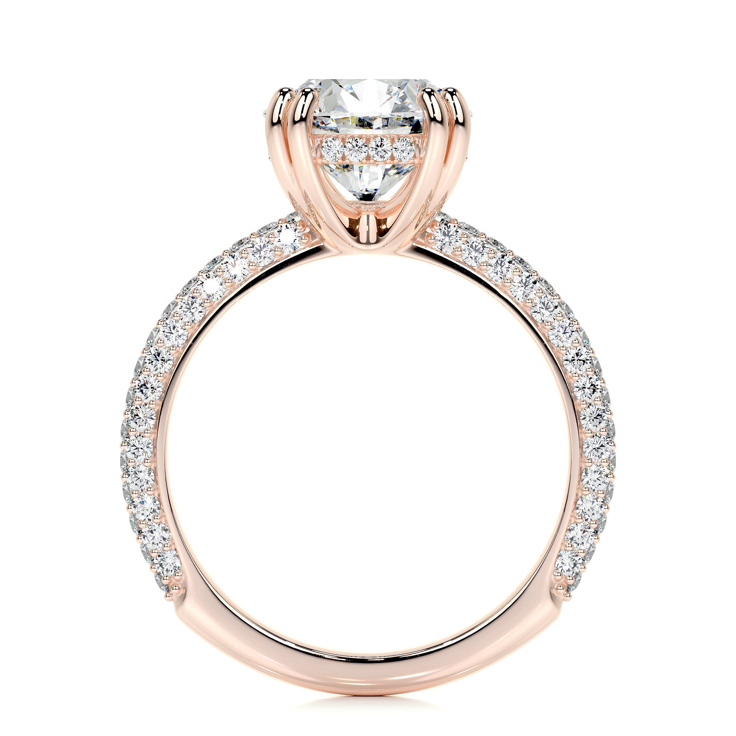 3.0 CT Round CVD Solitaire F/VS2 Diamond Engagement Ring 13