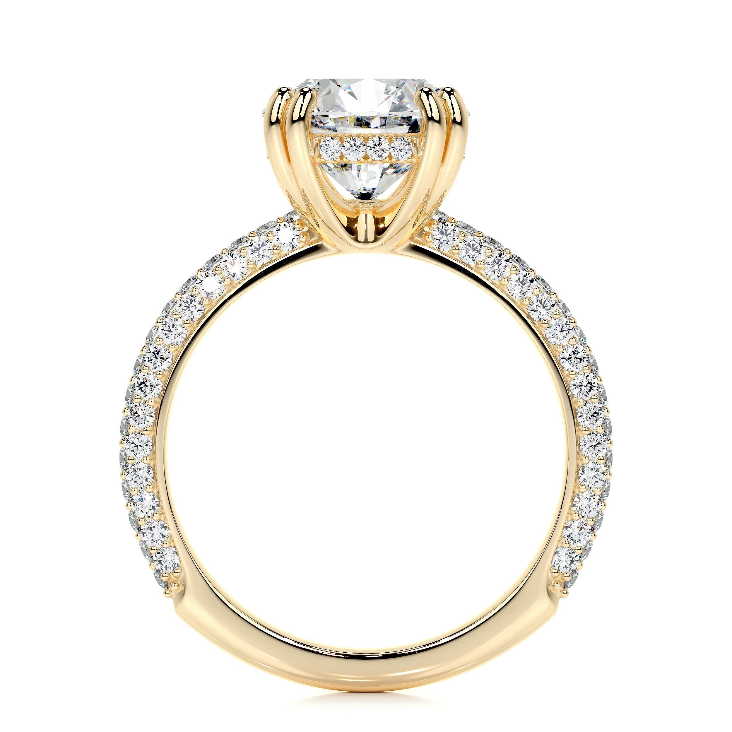 3.0 CT Round CVD Solitaire F/VS2 Diamond Engagement Ring 8