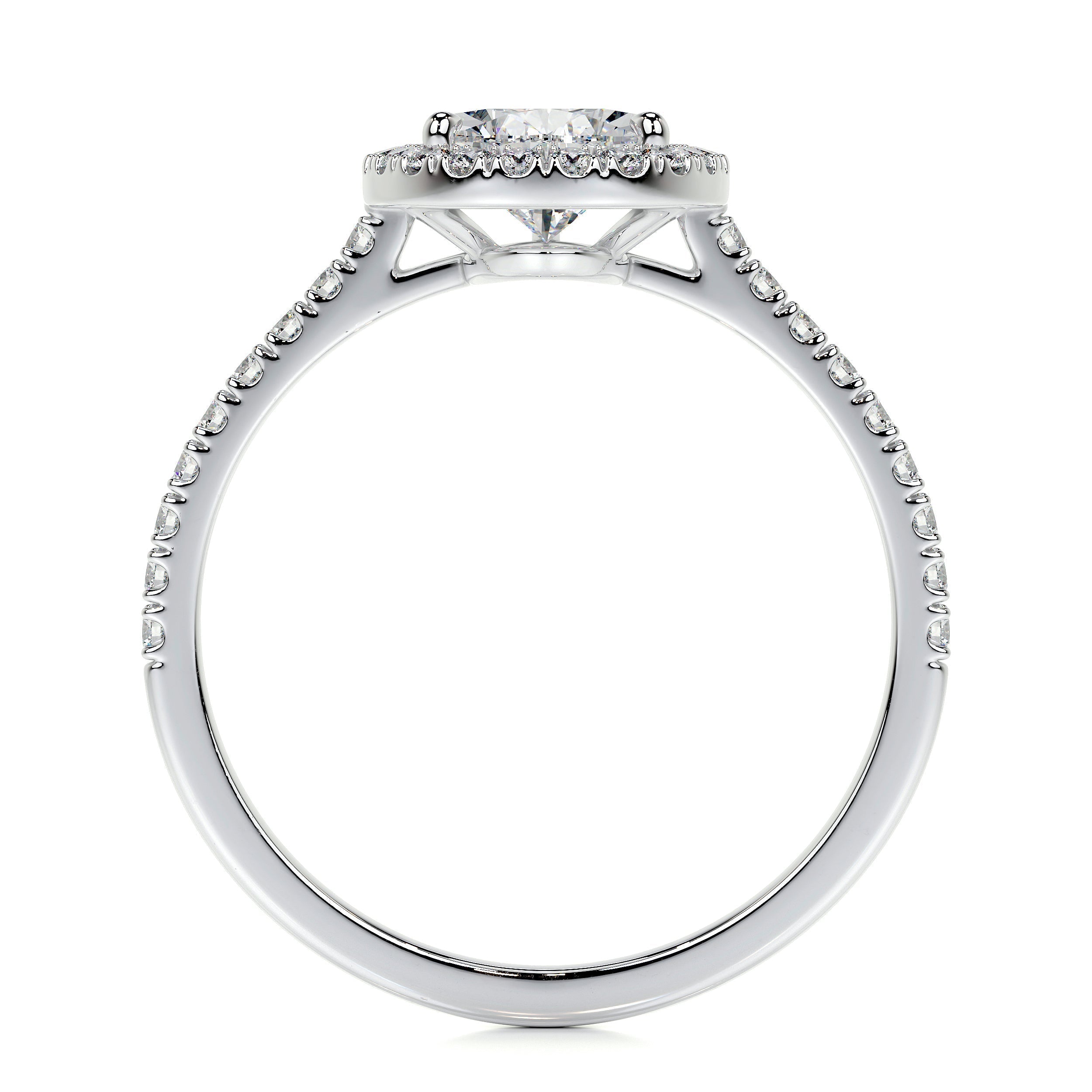 1.50 CT Pear Halo CVD F/VS2 Diamond Engagement Ring 7