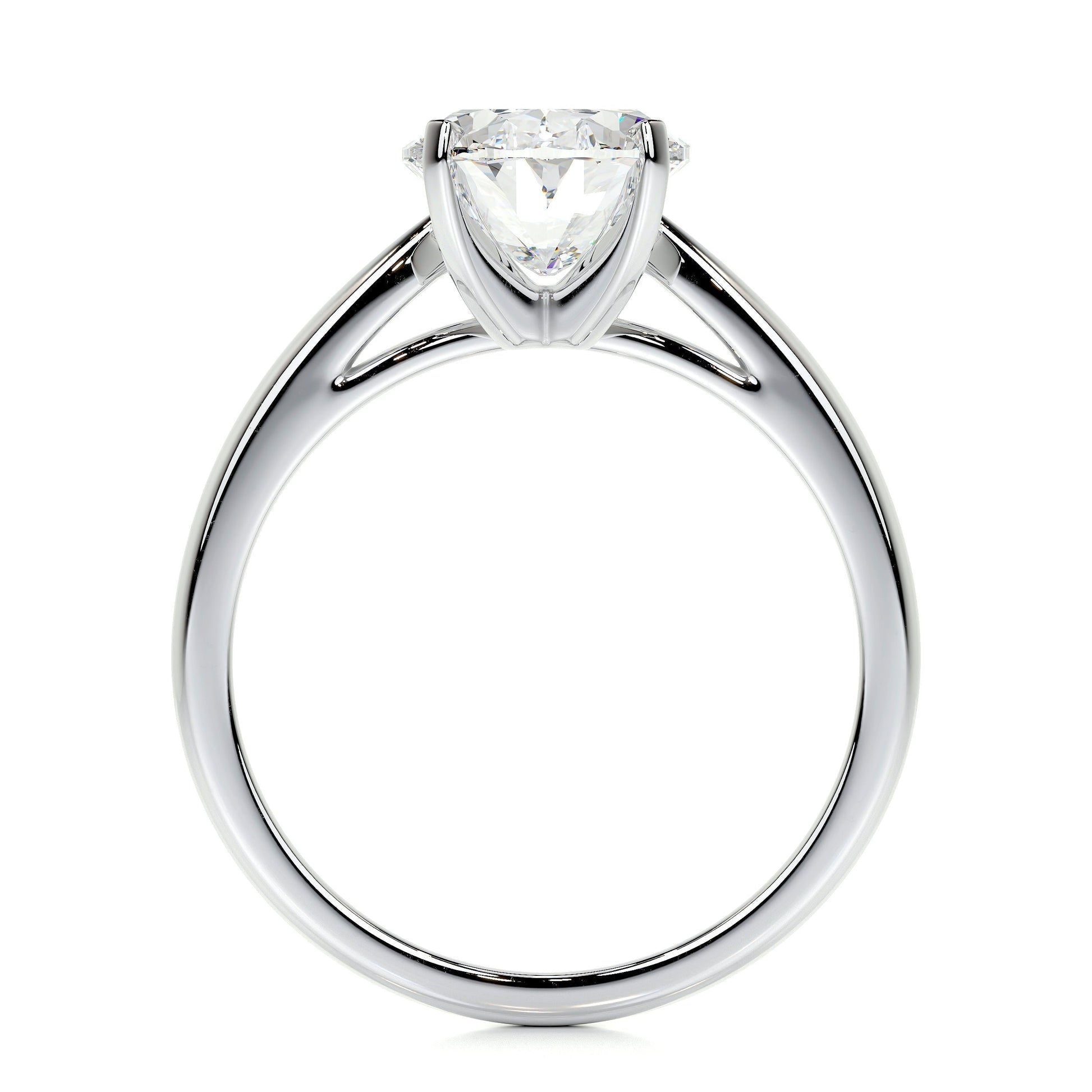 2.0 CT Oval Solitaire CVD G/VS2 Diamond Engagement Ring 5