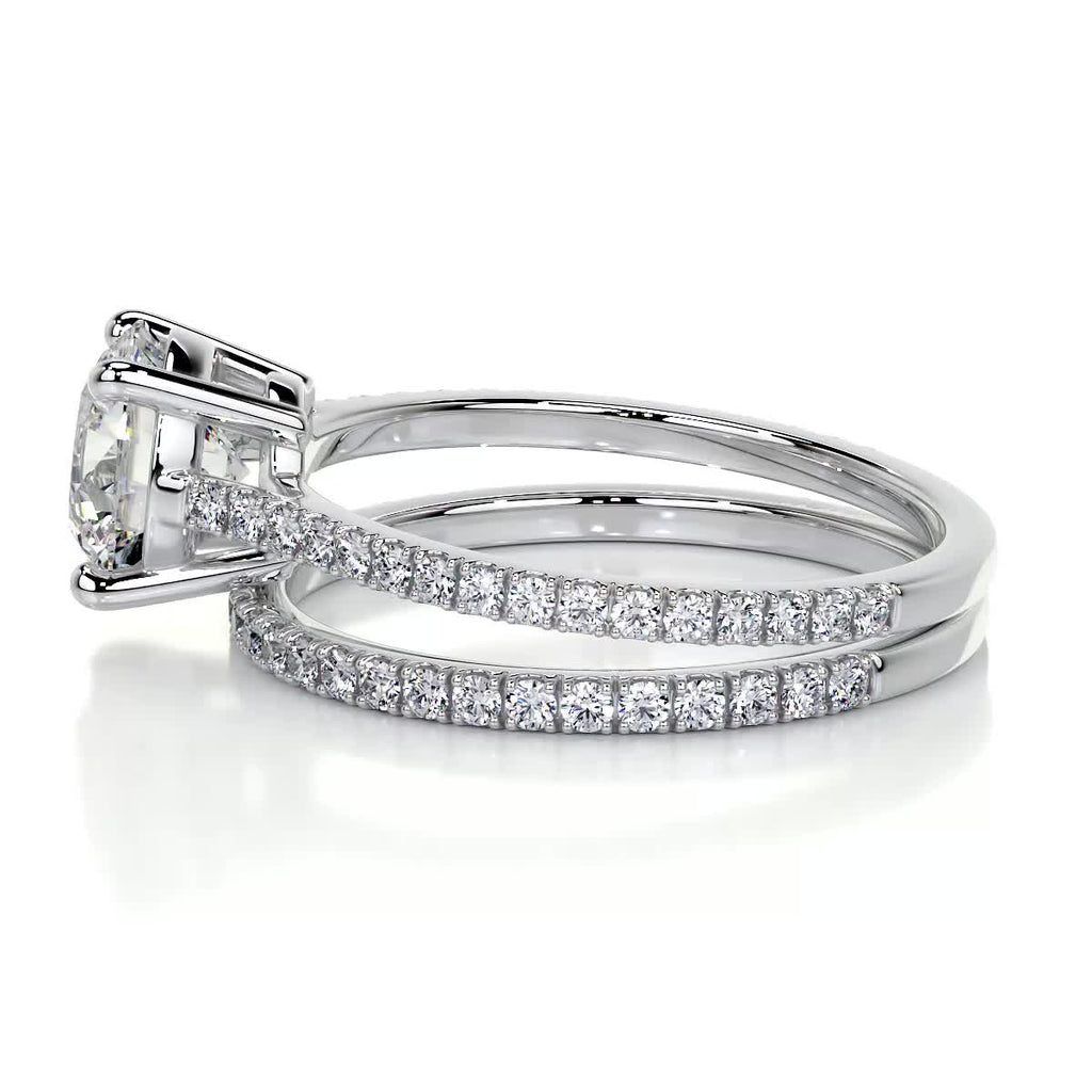 1.50 CT Round Solitaire CVD F/VS Diamond Bridal Ring Set 16