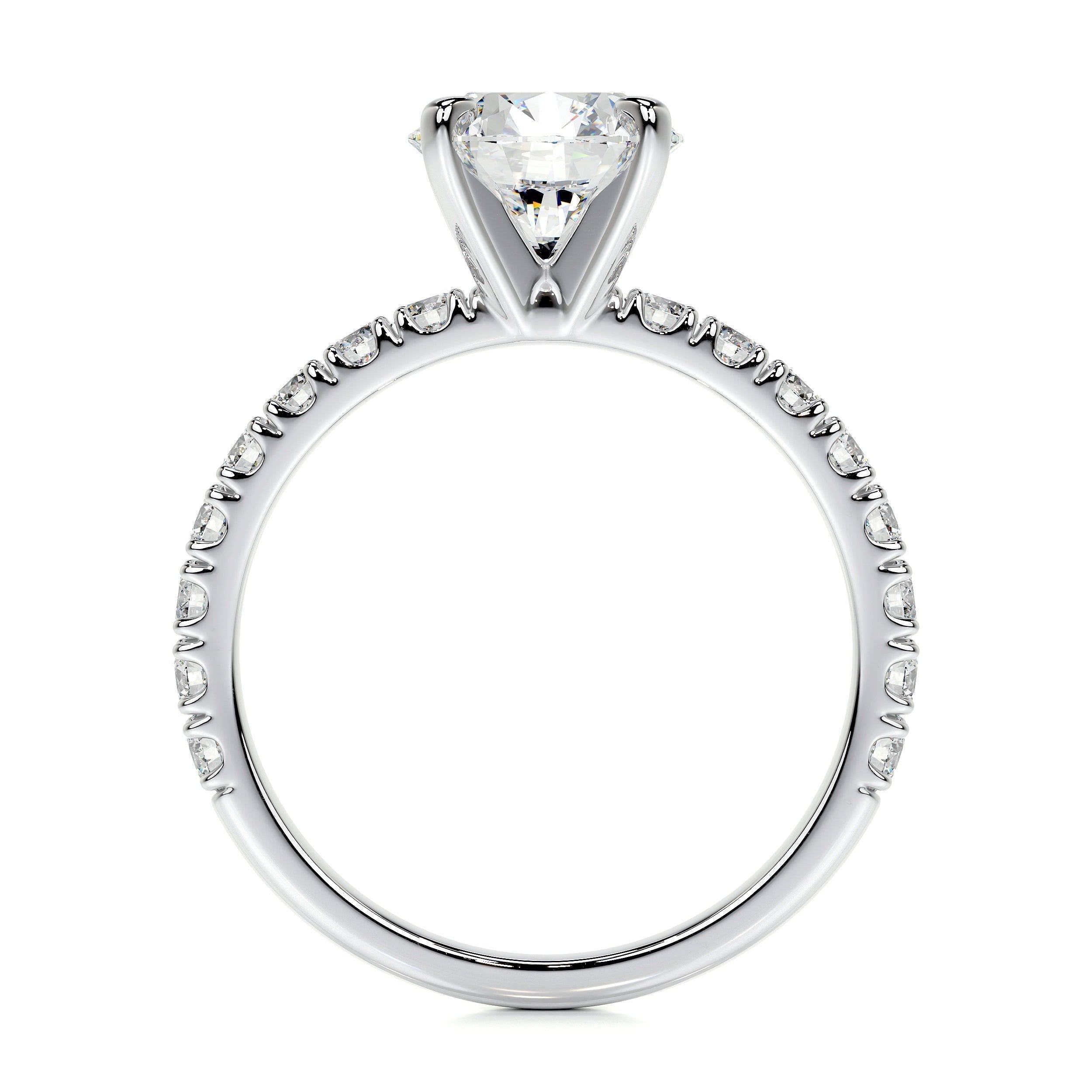 1.50 CT Round Solitaire CVD F/VS1 Diamond Engagement Ring 7