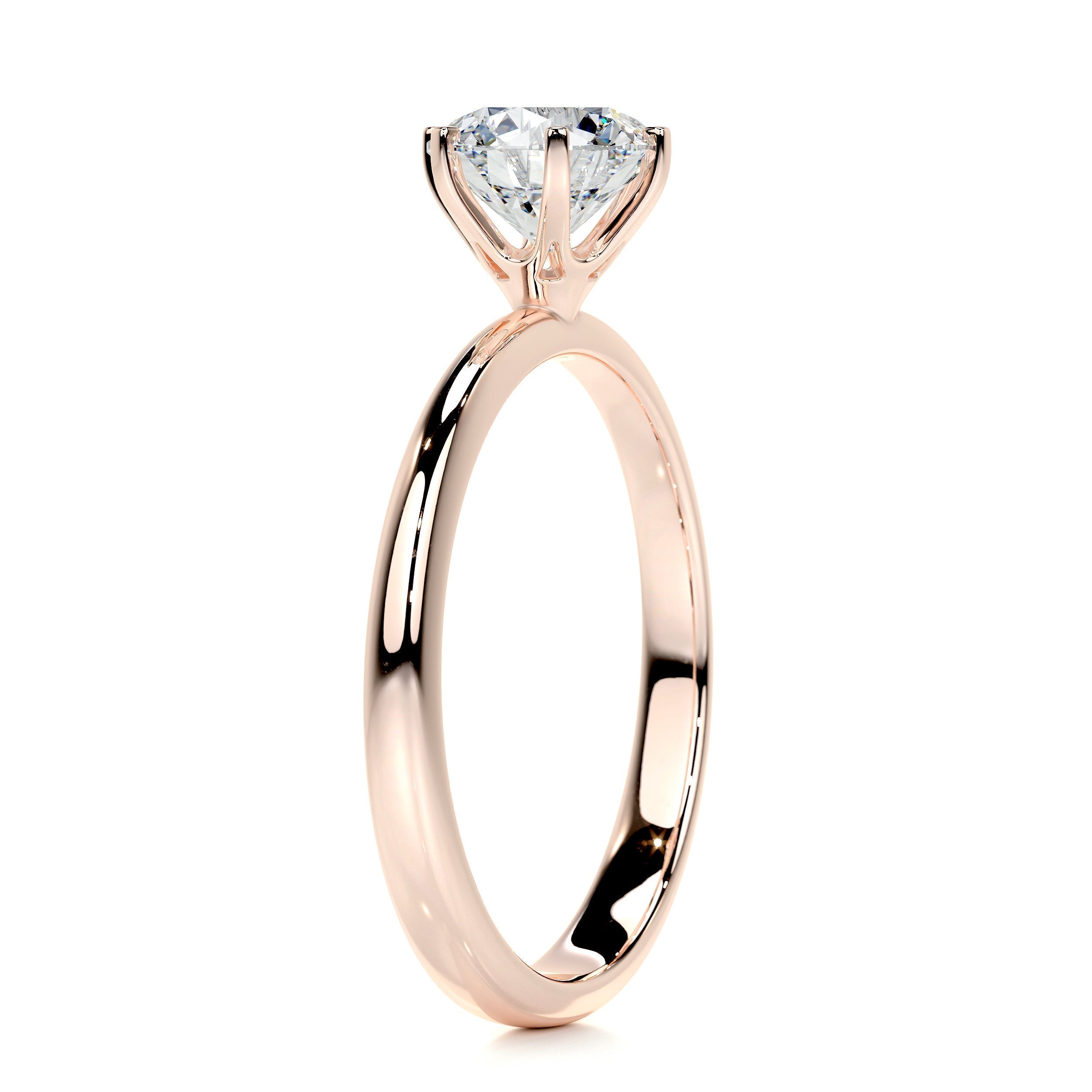 1.0 CT Round Solitaire CVD E/VS2 Diamond Engagement Ring 15