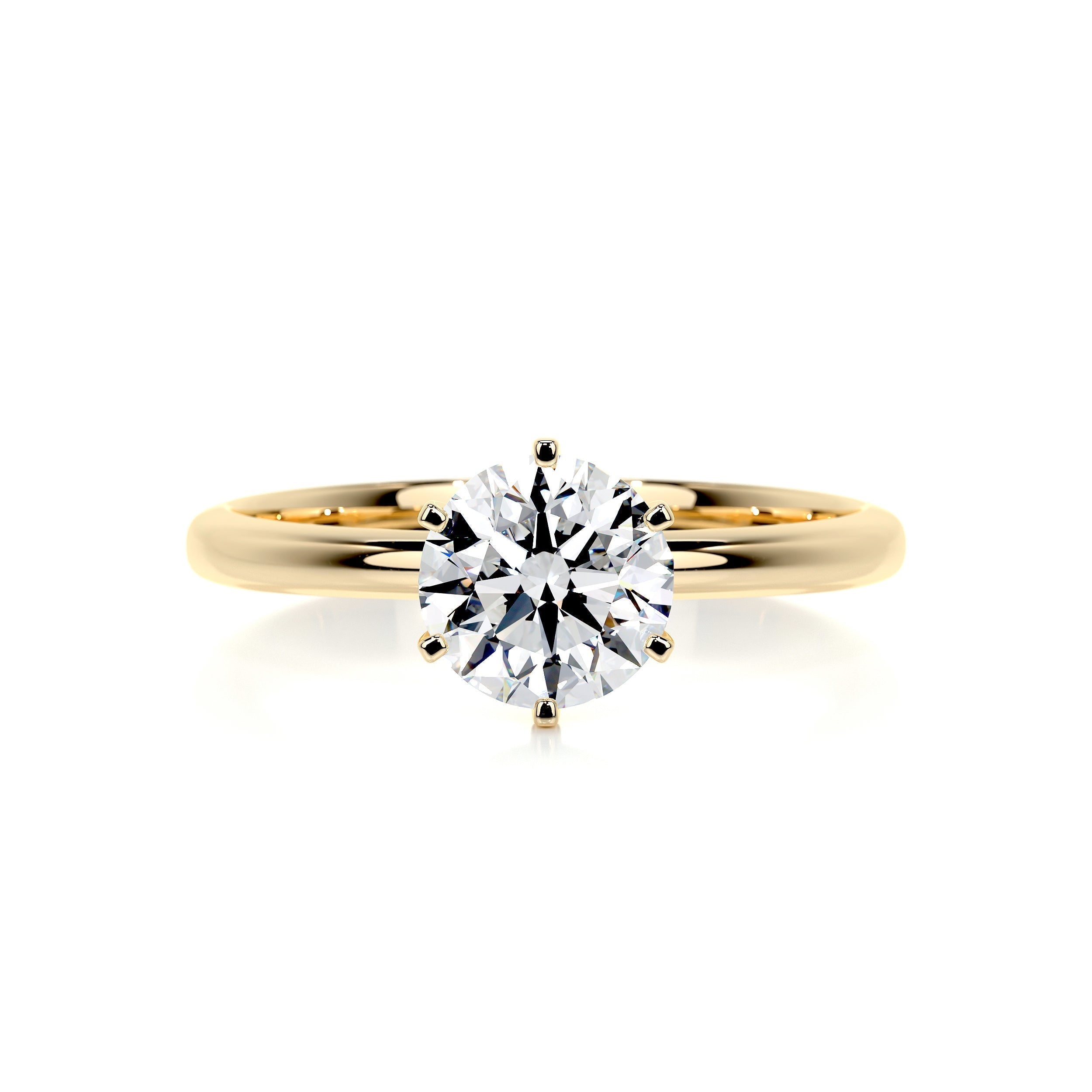 1.0 CT Round Solitaire CVD E/VS2 Diamond Engagement Ring 7