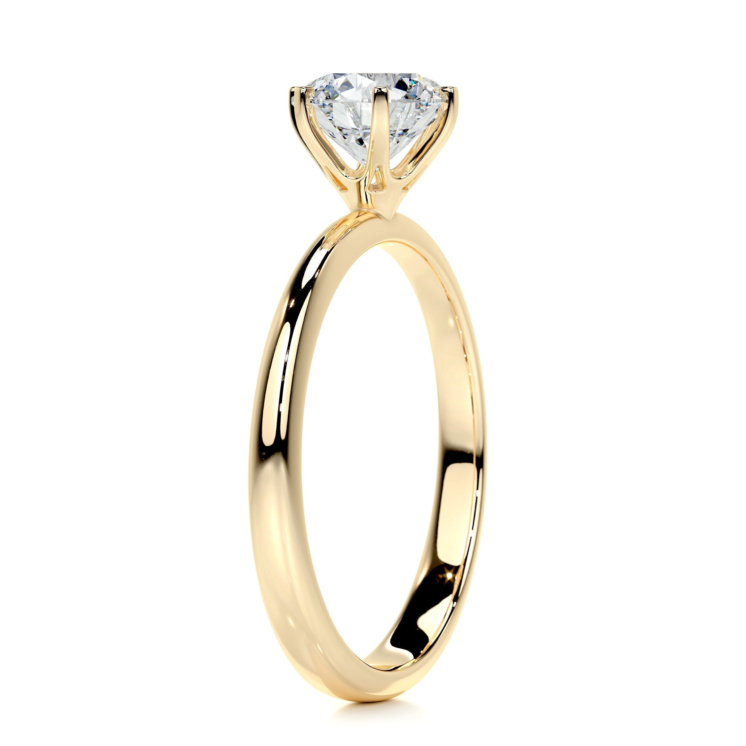 1.0 CT Round Solitaire CVD E/VS2 Diamond Engagement Ring 9