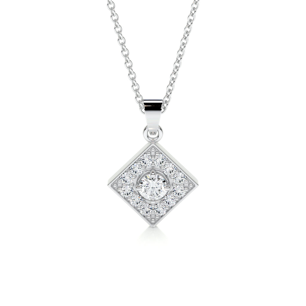 0.25 CT Round CVD F/VS Diamond Necklace 1