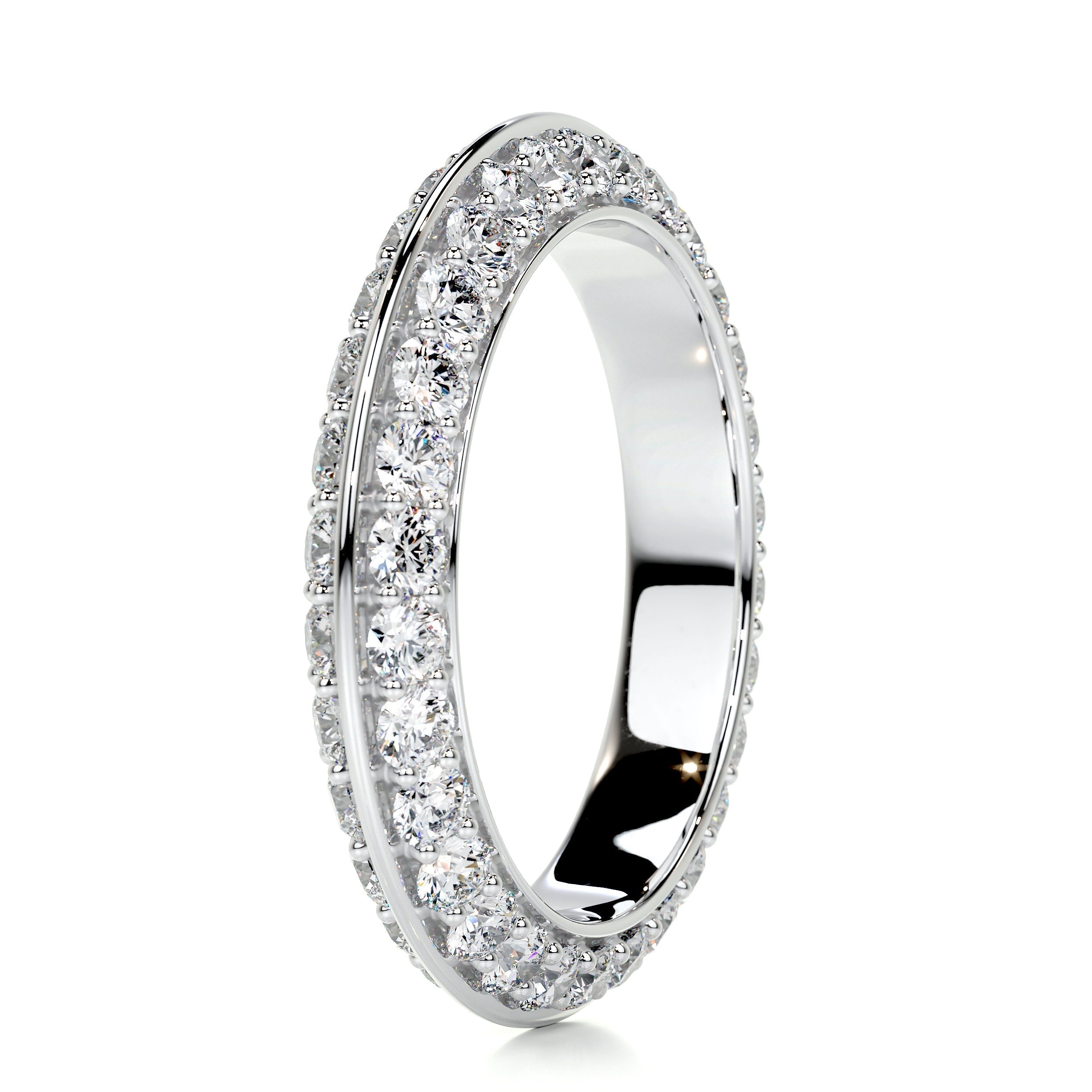 0.5 CT Round Full Eternity CVD EF/VVS Diamond Wedding Band 13