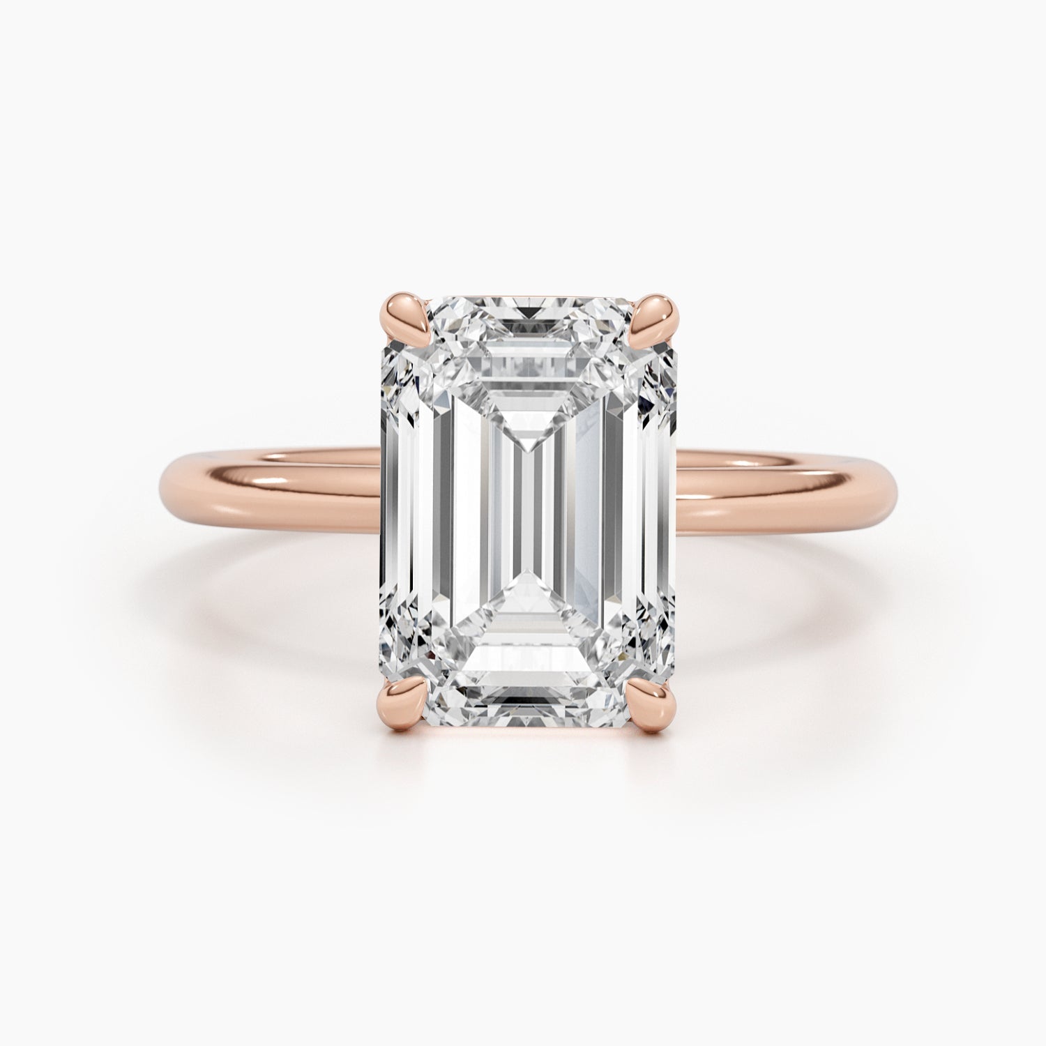 3.01 CT Emerald Solitaire CVD E/VS Diamond Engagement Ring 4
