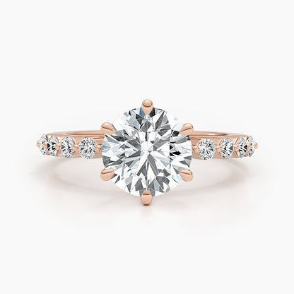 2.5 CT Round Solitaire CVD G/VS Diamond Engagement Ring 6