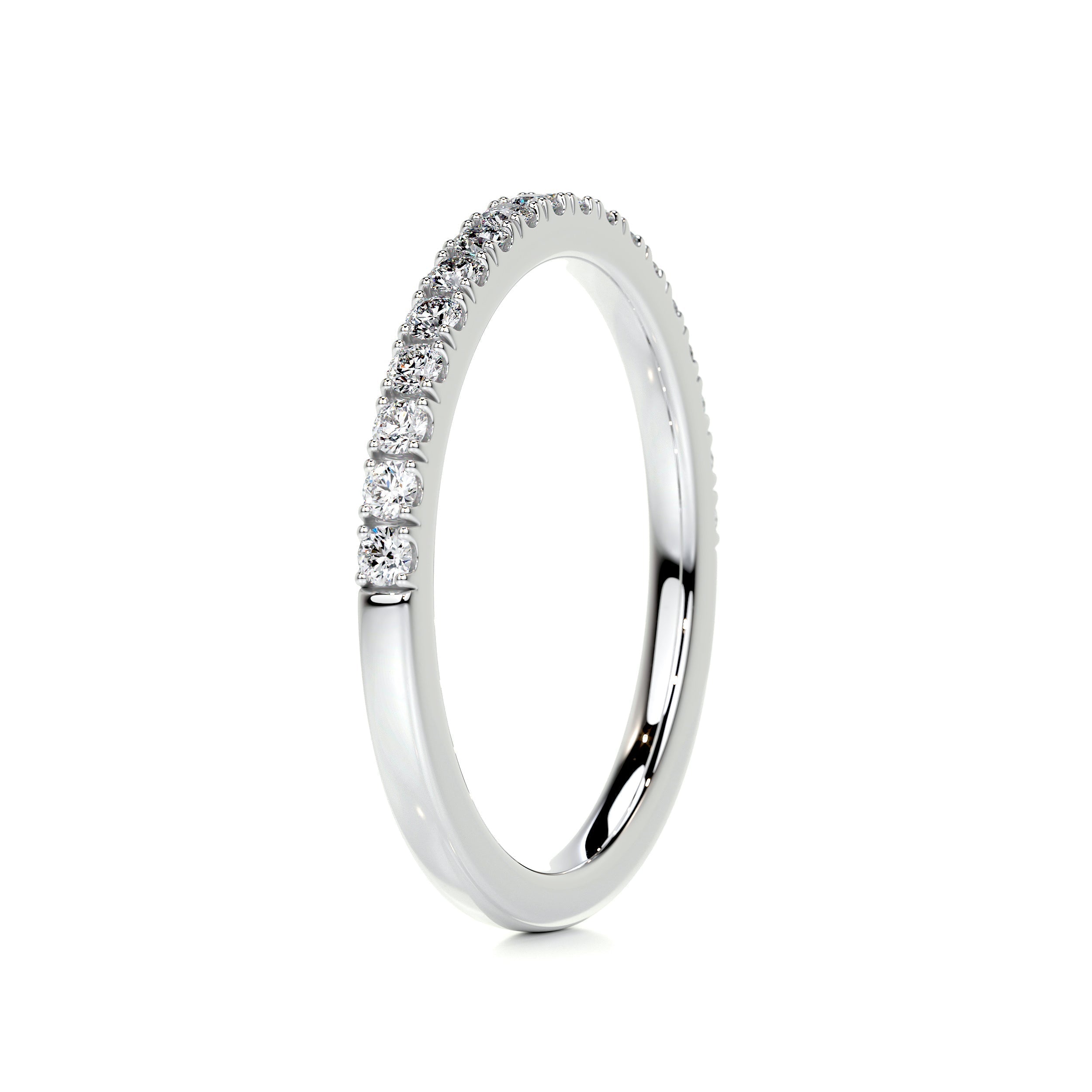 0.3 CT Round Half Eternity CVD EF/VVS Diamond Wedding Band 5