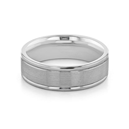 Men's Brushed Finish Classic Wedding Band 2